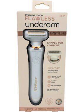 Finishing Touch Flawless Underarm Electric Hair Remover Wet Dry Rechargeable
